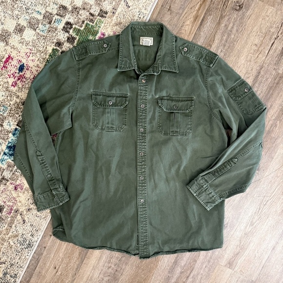 L.L. Bean - Sunwashed Heavy Weight Canvas Shirt - Picture 3 of 10